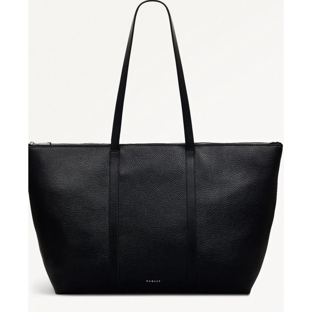Radley London Lynton Close Black Leather Ziptop Tote Bag NEW 111274